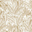 Adelaide Tropical Wallpaper In White And Gold