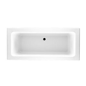 Adelaide White Super-Strong Acrylic Double Ended Straight Bath (L)1700mm (W)700mm