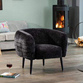Adelanto Fabric Accent Chair - Black