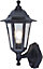 ADELE - CGC Black Vintage Coach Lantern Outdoor Wall Up Light With Motion Sensor