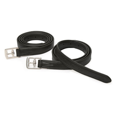 Adelfia Horse Stirrup Leathers Black (36in) Price Comparisons | Compare The Build