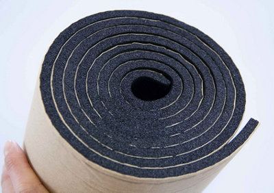 Adhesive Car or Van Black Closed Cell Foam Insulation, 6mm, 3m x 1m Roll