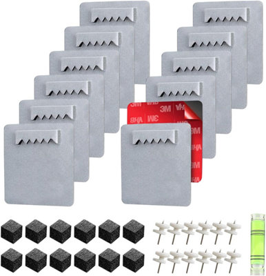 Adhesive Picture Hanger, no-drill Adhesive Frame Attachment, Photo and ...