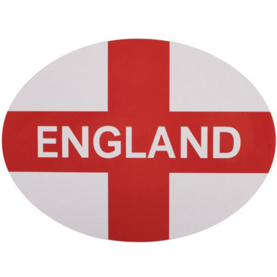 Adhesive St George England Flag Oval Car Sticker Bumper European Travel ...
