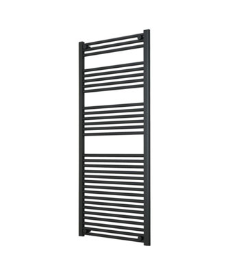 ADIGE Large Anthracite Towel Radiator 600mm Wide, 1500mm High