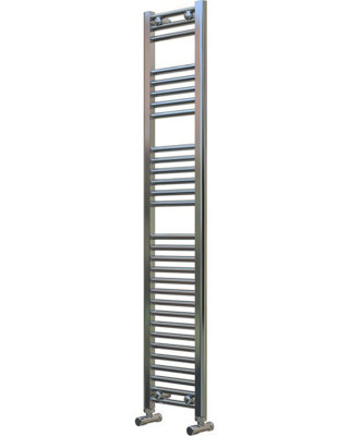 ADIGE Narrow Chrome Towel Radiator 300mm Wide, 1500mm High
