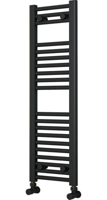 ADIGE Slim Anthracite Towel Radiator 300mm Wide, 1000mm High