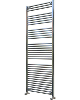 ADIGE Tall & Large Chrome Towel Radiator 700mm Wide, 1750mm High