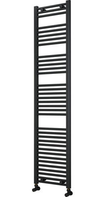 ADIGE Tall & Slim Anthracite Towel Radiator 400mm Wide, 1750mm High