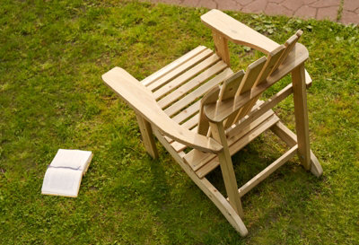 Adirondack Single Wooden garden chair DIY at B Q