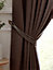 Adiso Pencil Pleat Taped Top Curtains Chocolate 168cm x 229cm