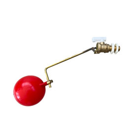 Adjustable 1/2" Inch Part 2 Ballcock Float Valve with Ball/Float Toilet Cistern, Cisterns, Trough. BS1212 Compliant. FREE DELIVERY