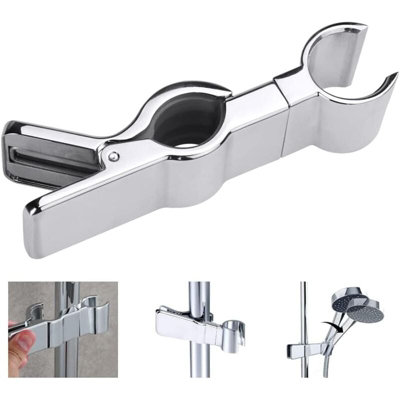 Adjustable 18-25mm Shower Head Holder Chrome Finish Replacement Wall ...