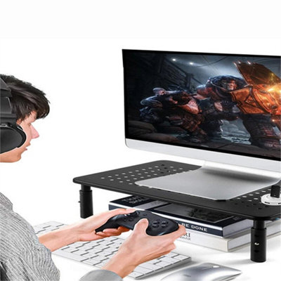 Adjustable 3 Heights Monitor Stand Laptop Riser