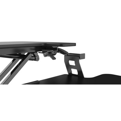 Adjustable 71cm Sit and Stand Desk Riser - Ergonomic Monitor Stand for ...