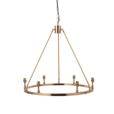 Adjustable Aged Brass Ceiling Pendant Light for Elegant Home Decor