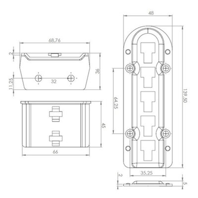Adjustable Bed Centre Rail Connecting Brackets
