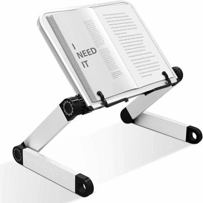 Adjustable Book Stand Ergonomic Book Stand with Paper Clips for Large ...