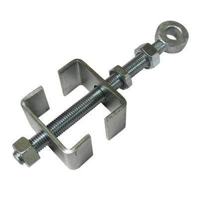 Adjustable Bottom Gate Fitting for 19MM Pin (250MM Galvanised Heavy Duty Hinge Eyebolt)