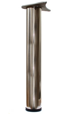 Adjustable Breakfast Bar Worktop Support Table Leg 1100mm - Colour Inox - Pack of 4 Price Comparisons | Compare The Build