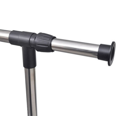 Adjustable Clothes Racks 2 pcs 1 Hanging Rail - 5