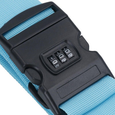 Adjustable Combination Luggage Lock Strap Suitcase Baggage Secure 2pc
