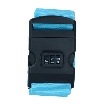 Adjustable Combination Luggage Lock Strap Suitcase Baggage Secure 2pc