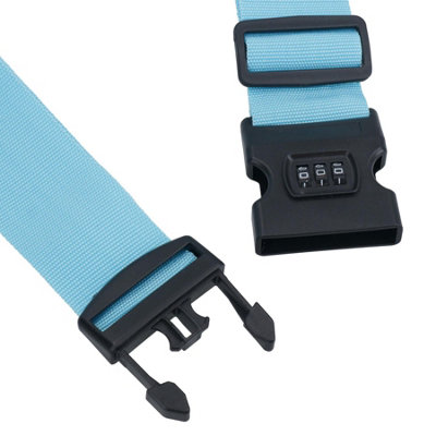 Adjustable Combination Luggage Lock Strap Suitcase Baggage Secure 6pc