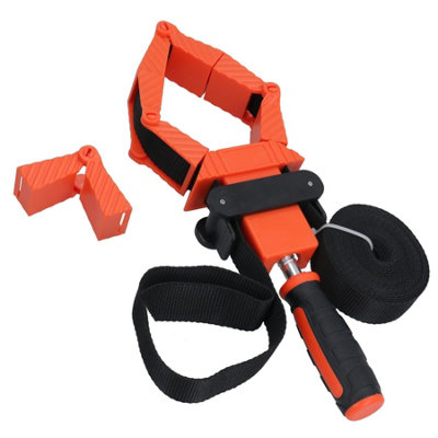 thumbnail image 2 of Rdeghly 4M Woodworking Band Strap Clamp Ratchet Corner Miter Vise Framing Tool Woodworking Strap Clamp Woodworking Band 2 of 12