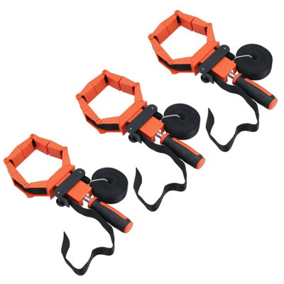 Adjustable Corner Framing Frame Band Strap Clamp 4 Metre Strap For All Shapes 3pc