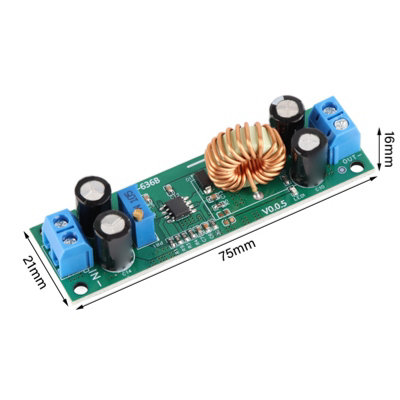 Adjustable DC-DC Step Down Power Supply Module:6.5V-60V Input,3.3-40V Output,5A