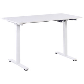 Adjustable Desk Electric 120 x 60 cm White GRIFTON