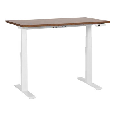 Adjustable Desk Electric 120 x 72 cm Dark Wood DESTINES Various Sizes