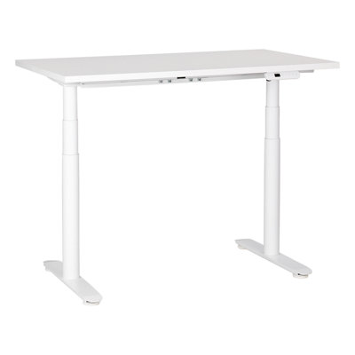 Adjustable Desk Electric 120 x 72 cm White DESTINAS Various Sizes