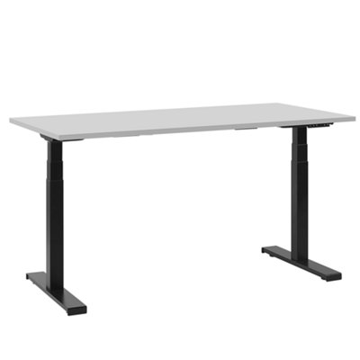 Adjustable Desk Electric 130 x 72 cm Grey DESTIN