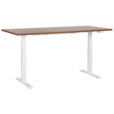 Adjustable Desk Electric 180 x 80 cm Dark Wood DESTINES Various Sizes