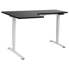 Adjustable Desk Electric Left Hand Black DESTINES