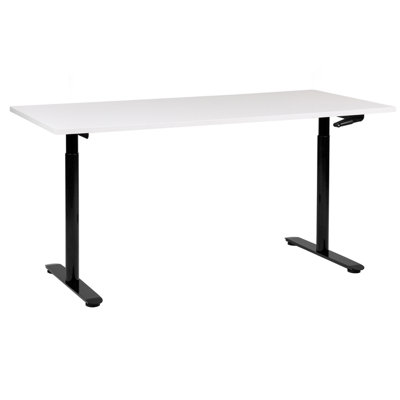 Adjustable Desk Manual 160 x 72 cm White DESTINAS Various Sizes