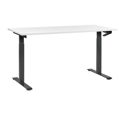 Adjustable Desk Manual 160 x 72 cm White DESTINES