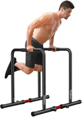 Adjustable Dip Bar 500lbs Dip Station Portable Functional Fitness