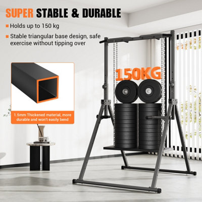Adjustable Dip Bar Station, Heavy Duty Parallette & Parallel Bars