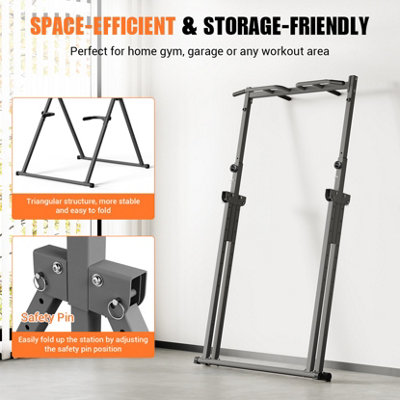 Adjustable Dip Bar Station, Heavy Duty Parallette & Parallel Bars