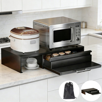 Adjustable Expandable Kitchen Storage Rack Countertop Cabinet With ...