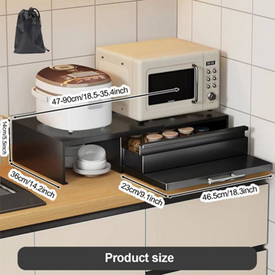 Adjustable Expandable Kitchen Storage Rack Countertop Cabinet With ...