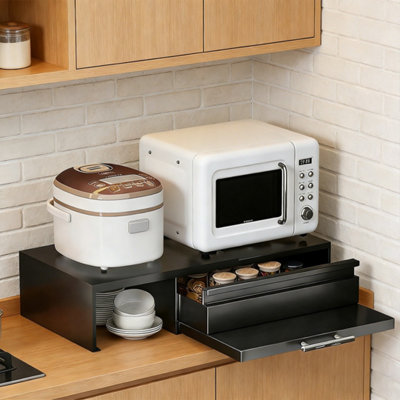 Adjustable Expandable Kitchen Storage Rack Countertop Cabinet With ...