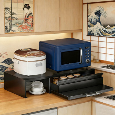 Adjustable Expandable Kitchen Storage Rack Countertop Cabinet With ...