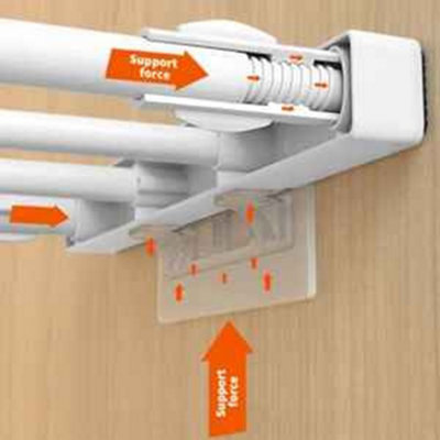 Adjustable Extendable Closet Shelf Rack Wardrobe Cupboard Storage ...