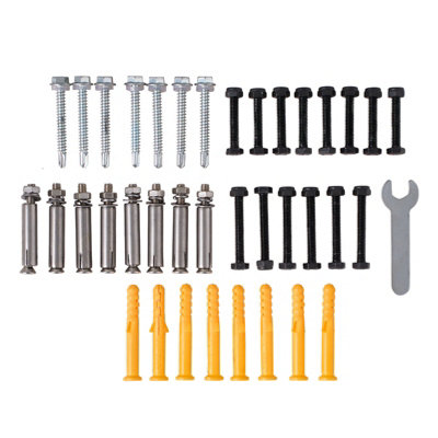 Adjustable Galvanised Steel Handrail 1-2-Step Garden Stairs Safety Grab ...