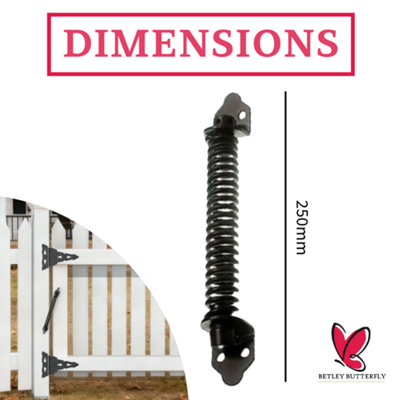 Adjustable Gate Spring Closers 10inch Automatic Self-Closing Black Pack ...