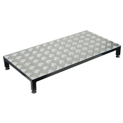 Adjustable Heavy Duty Steel Half Step for Easy Access - 190kg Limit